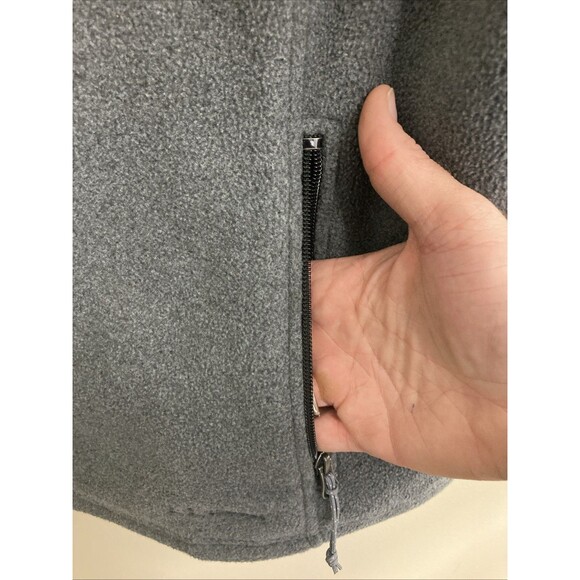 LL Bean Vest Women XL Gray Fleece Jacket Coat Performance Full Zip Polartec - Picture 5 of 13